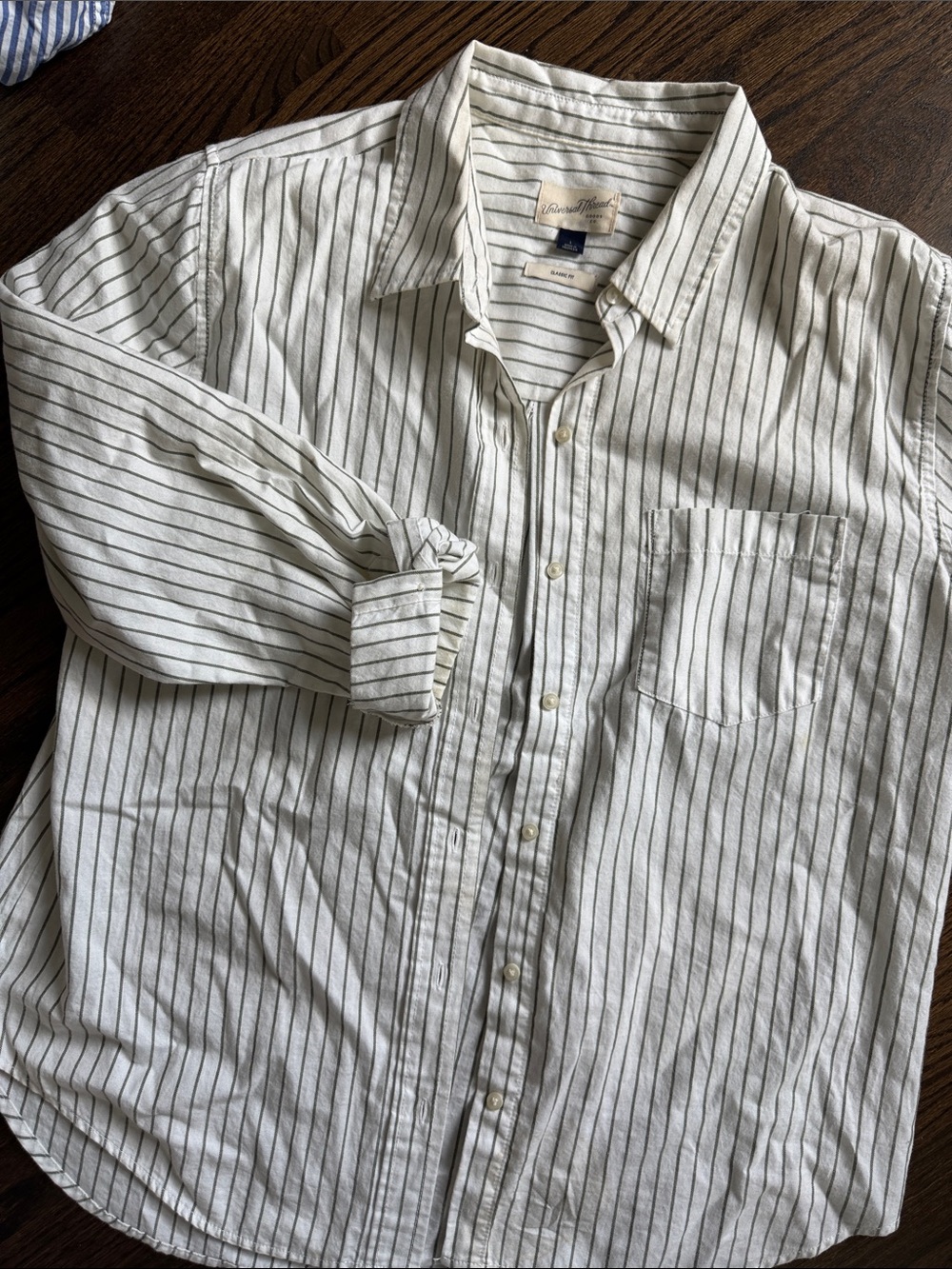 Striped button down